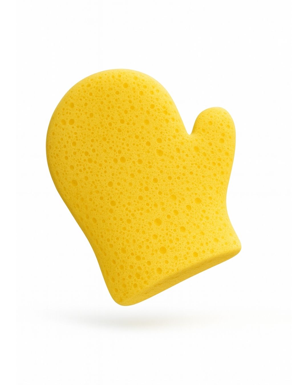 Lenaren Oto Yıkama Eldiveni Gözenekli Sünger Sarı Sünger Eldiven