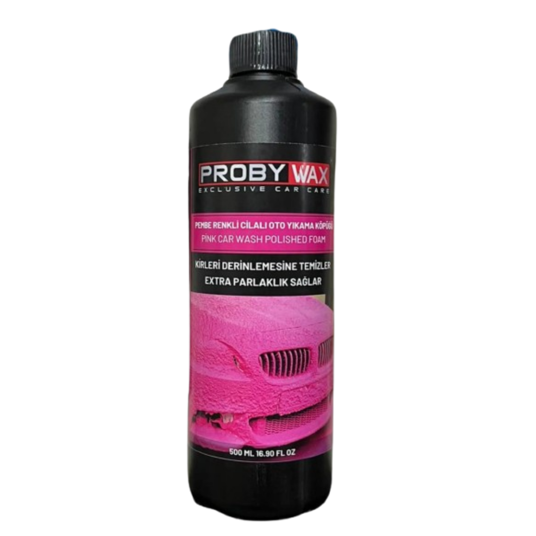 PROBYWAX Pembe Renkli Cilalı Oto Yıkama Köpüğü 500 ML