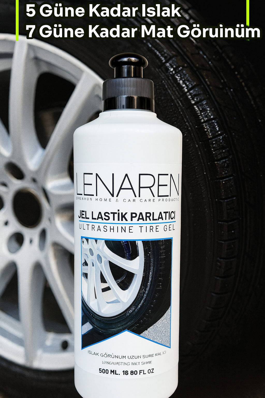 Lenaren TireGleam Jel Lastik Parlatıcı 500 ML